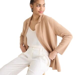 J.Crew Sweater Blazer Relaxed Fit Tan Size XS
